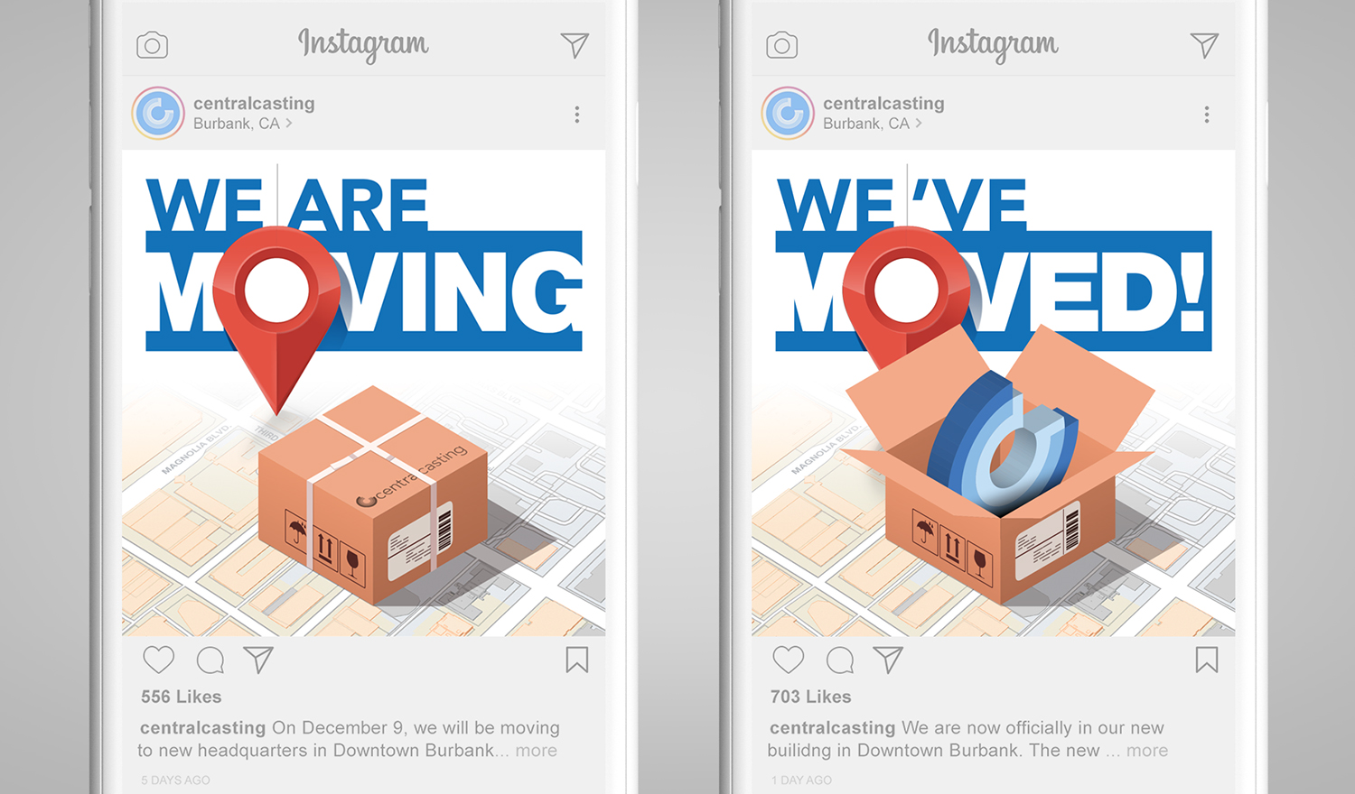 Central Casting MOVE Campaign Instagram post design